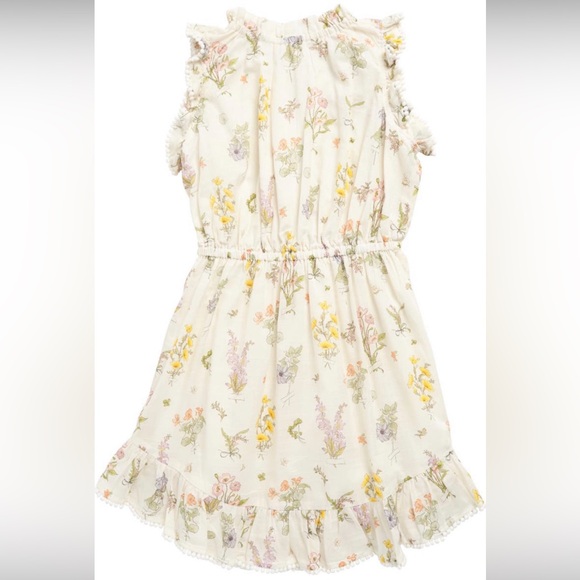 Zimmermann Kids' Jeannie Floral Print Ruffle Trim Cotton Dress - Picture 3 of 10